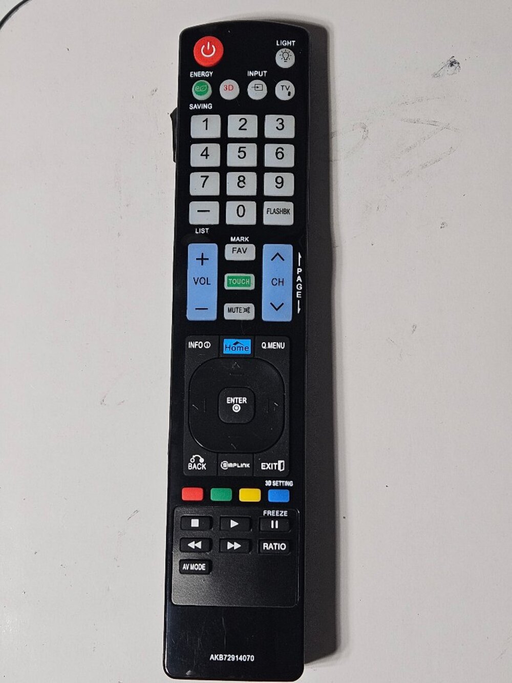 New AKB72914207 Replaced Remote Fit for LG TV